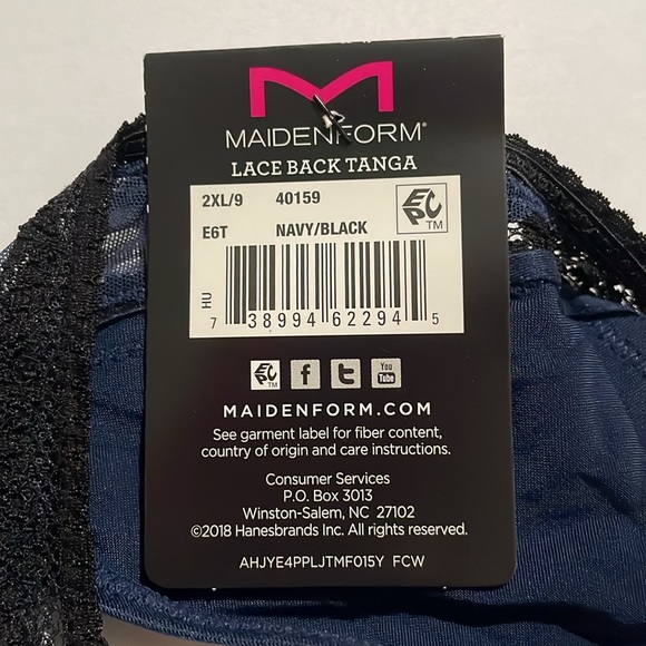 Maidenform Tanga Panties 2XL (9) - Picture 4 of 4